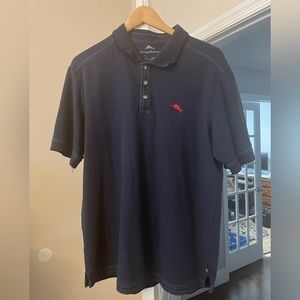 Tommy Bahama men’s polo shirt. Size Large. Navy Blue